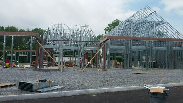 Metal Trusses and Exterior Framing Exit 17